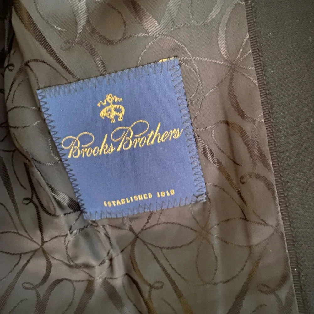 Brooks Brothers Black Italian Wool Women’s Pantsuit Size 14. - Picture 3 of 9